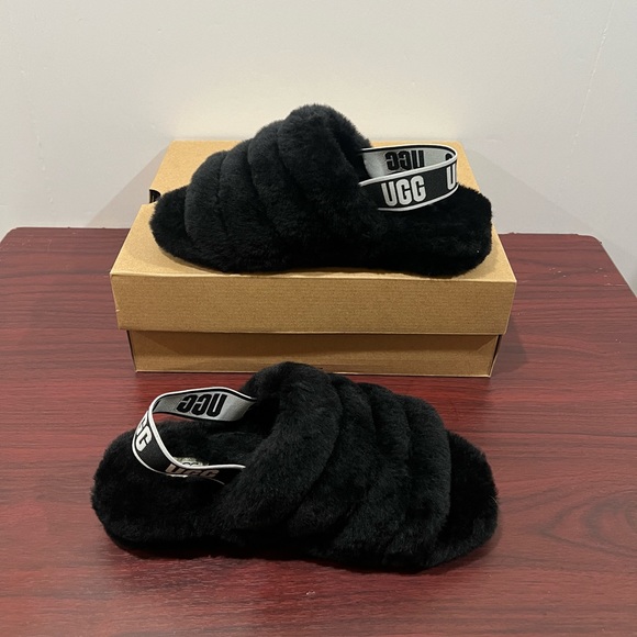 Ugg Fluff Yeah Slide, 1095119, Black - Picture 4 of 12